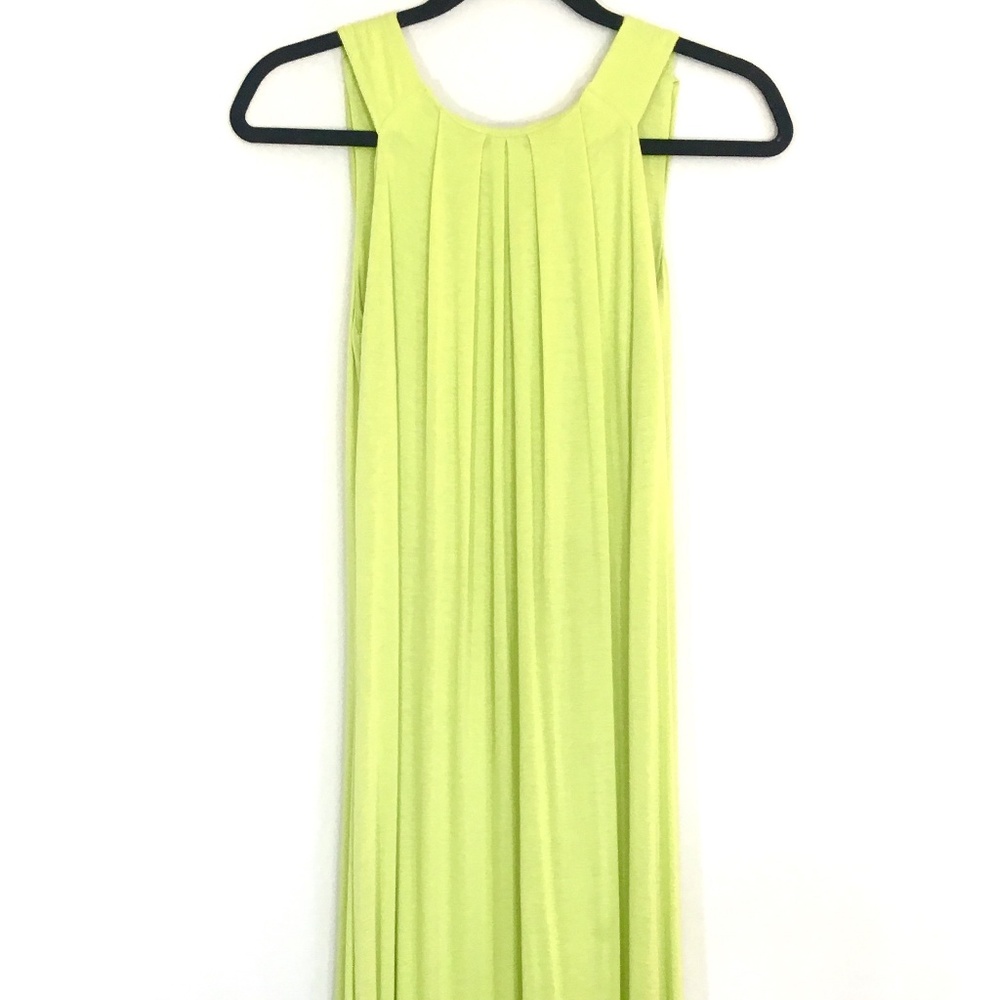 Anthropologie Aquarius Maxi Dress Sz M in Lime